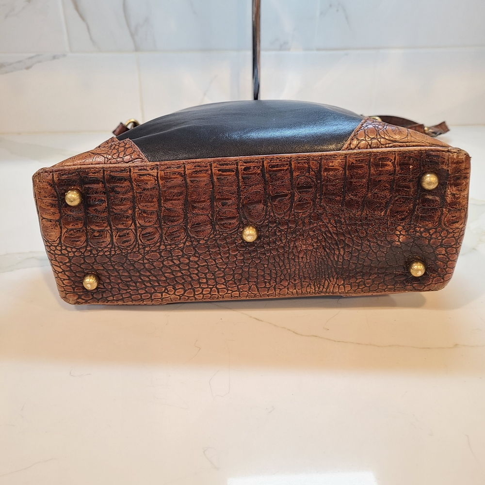 Brahmin Black and Tan Shoulder Bag - Picture 6 of 9